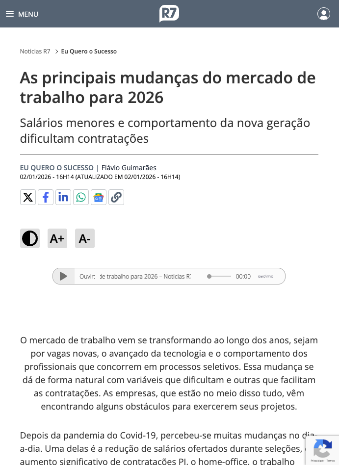 Estado de Minas — demanda especialistas